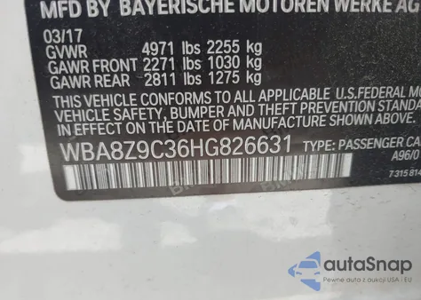 2017 BMW 330I Gran Turismo xDrive from USA, damaged, VIN WBA8Z9C36HG826631